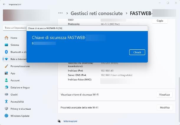 Programmi per rete WiFi: gestione password