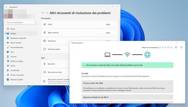 Programmi per connessione WiFi: diagnostica