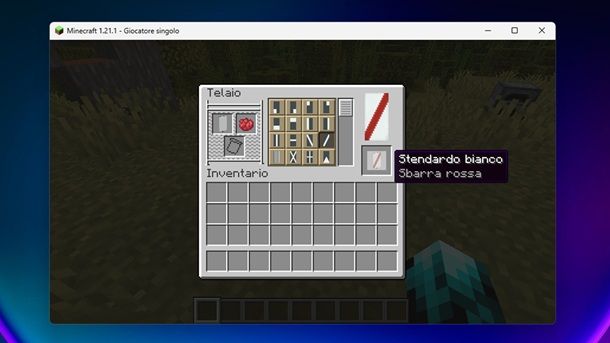 Decorare gli stendardi Minecraft sbarra rossa