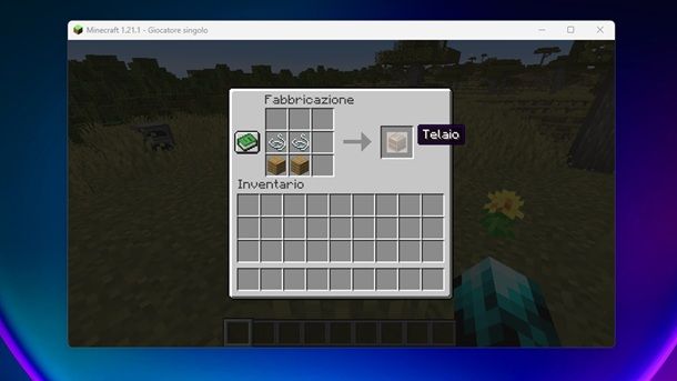 Come creare un Telaio su Minecraft