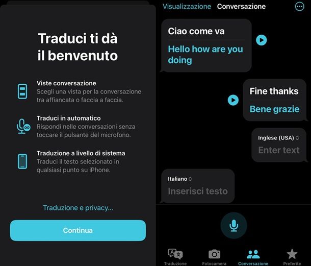 Traduci di Apple iPhone iPad