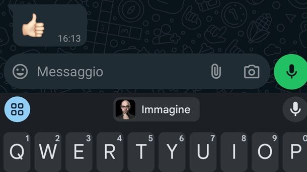 Copiare immagine su WhatsApp Android