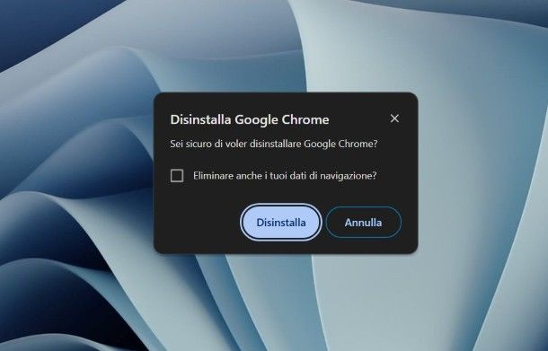 Come disinstallare Chrome su PC