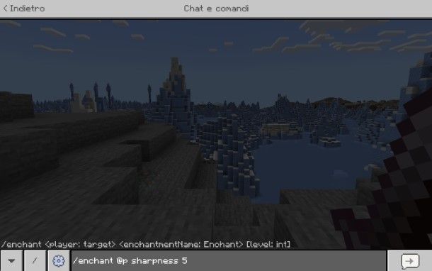 Come incantare oggetti in Minecraft con i comandi: Bedrock Edition