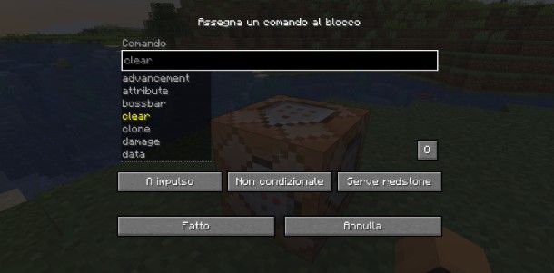 Come usare il Command Block su Minecraft