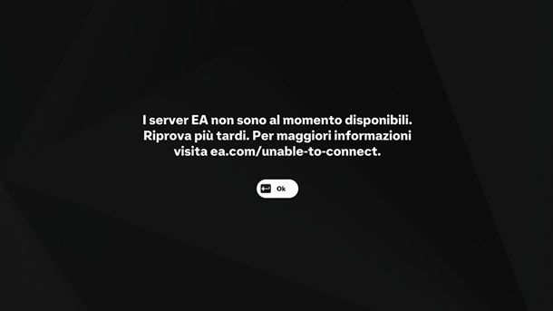 Server EA non disponibili EA Sports FC 25