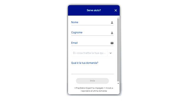 Come contattare PlayStation via email