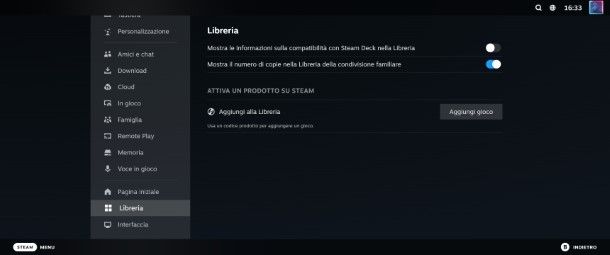 Come riscattare codice su Steam Deck