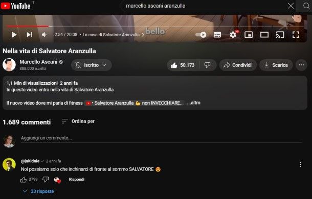 Come vedere i commenti su YouTube da PC