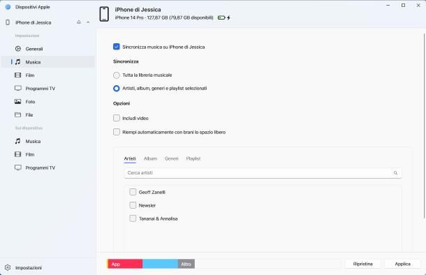 Come trasferire file da PC a iPhone: Dispositivi Apple/Finder (Windows/macOS)