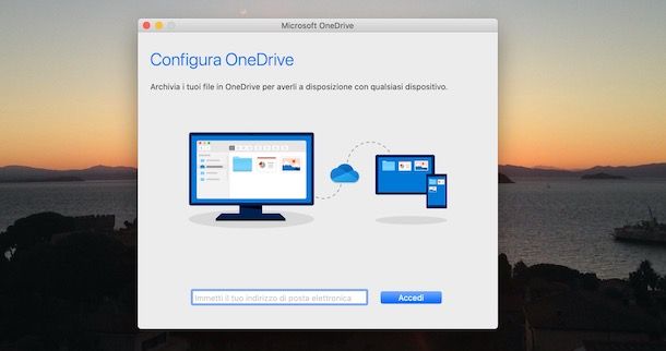 Come accedere a OneDrive da Mac