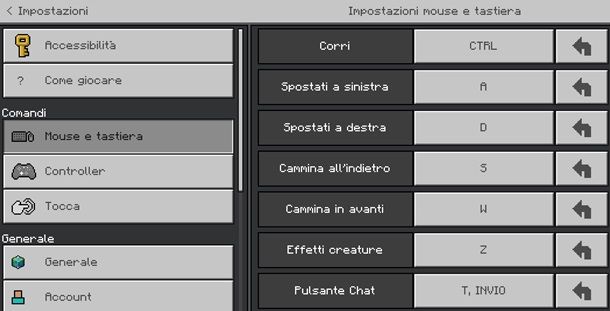 Come usare comandi tastiera su Minecraft