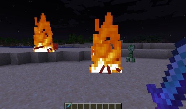 Come fare una spada infuocata su Minecraft