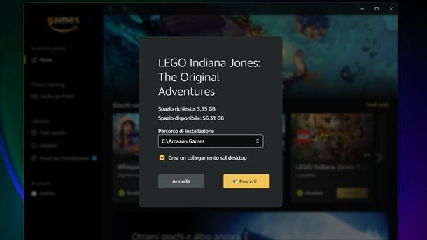 Come installare giochi Windows Amazon Prime Gaming