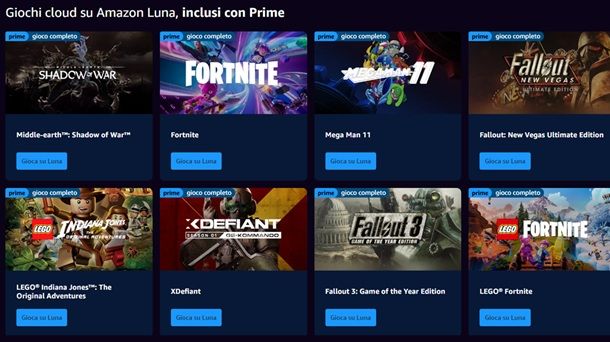 Amazon Luna Prime Gaming