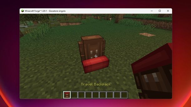 Travel Backpack armadio mod Minecraft Java