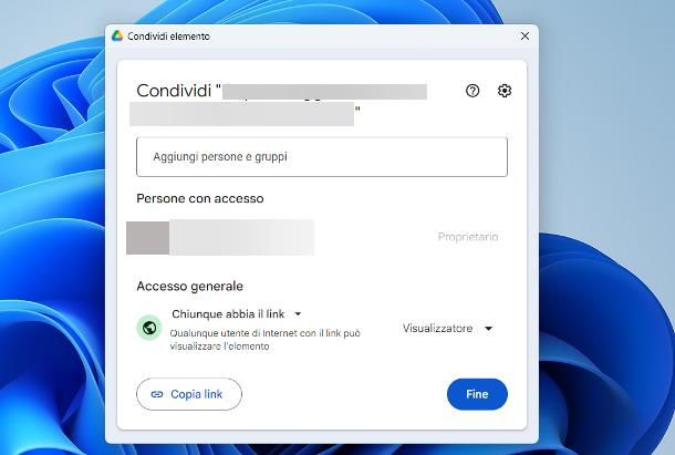 Come creare un link di un file