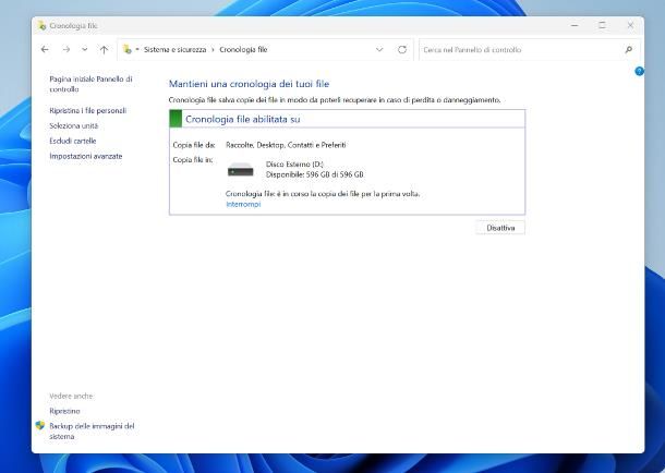 Come clonare un hard disk con Cronologia File