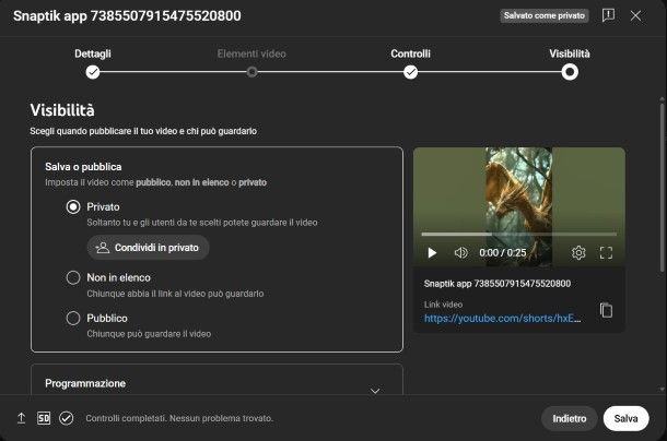 caricare un video su YouTube da computer