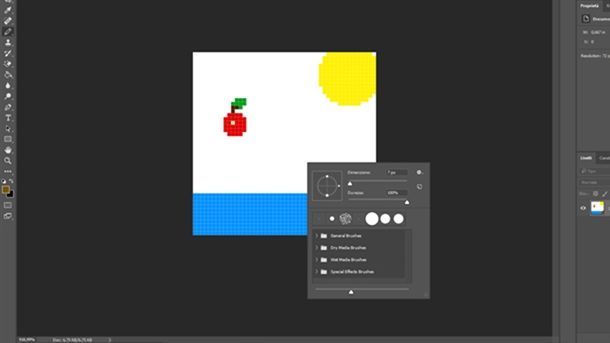 Come fare pixel art su Photoshop