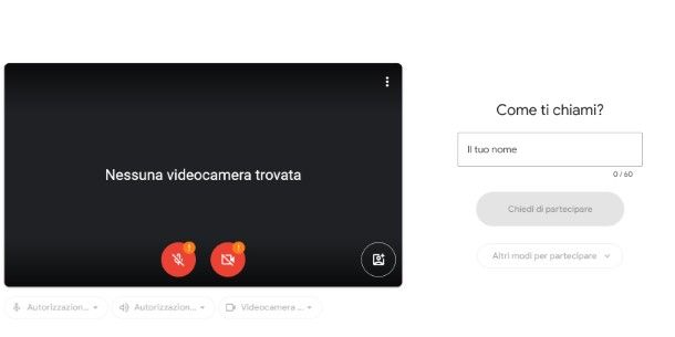 Come cambiare nome su Google Meet durante la chiamata