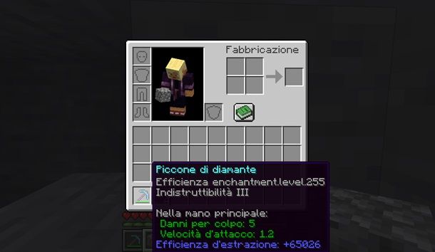 Come fare il piccone più forte di Minecraft