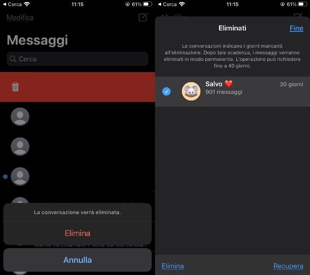 Come vedere quanti messaggi ci sono in una chat su iPhone