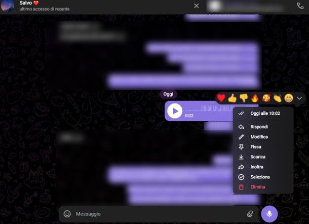 Come capire se un messaggio vocale è stato ascoltato su Telegram