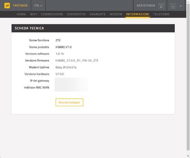 Come aggiornare il router Fastweb