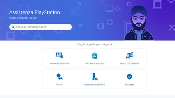 Come contattare Sony PlayStation via sito