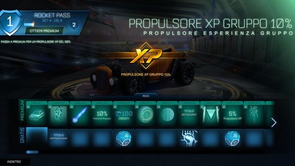 Propulsore XP Rocket League