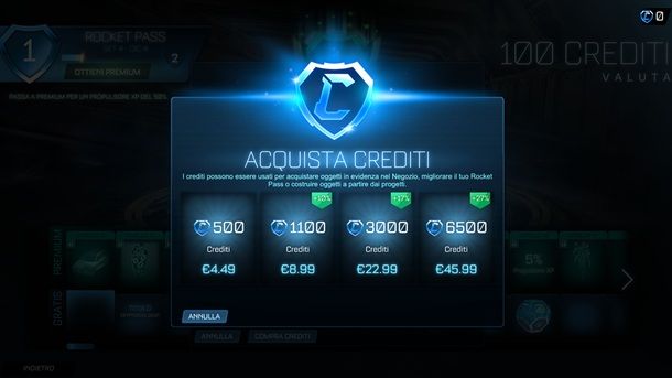 Come comprare crediti su Rocket League