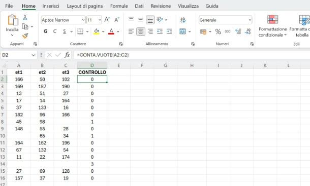 Come eliminare tutte le righe vuote in Excel