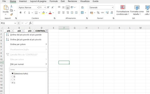 Come eliminare tutte le righe vuote in Excel