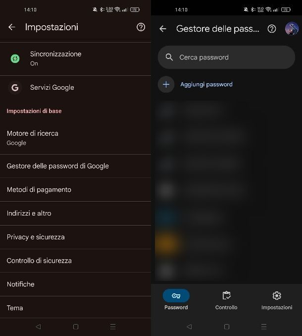 Come vedere le password salvate su Chrome da smartphone e tablet