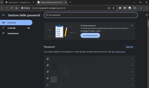 Come vedere le password salvate su Chrome da computer