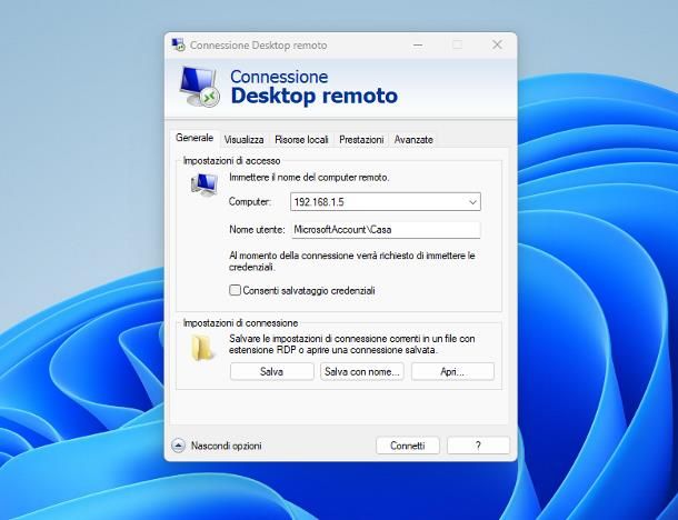 Come abilitare Desktop remoto