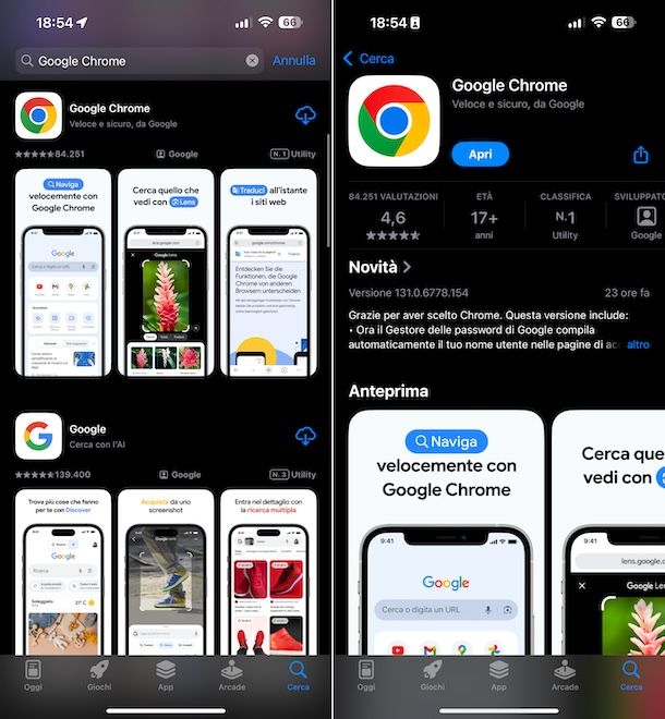 Chrome iOS