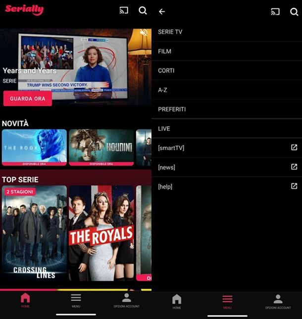 Serially app Android serie TV gratis