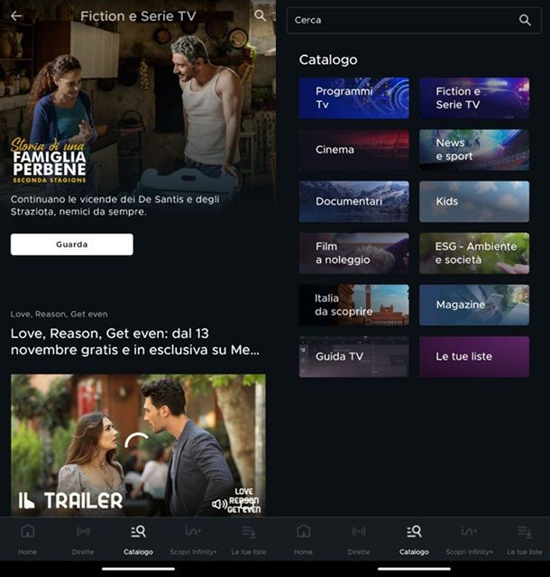 Mediaset Infinity serie TV gratis