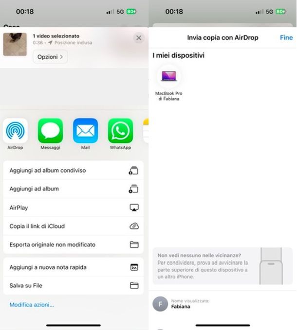 Inviare video pesanti iPhone