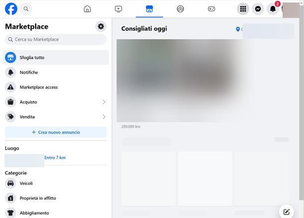Come attivare Marketplace su Facebook