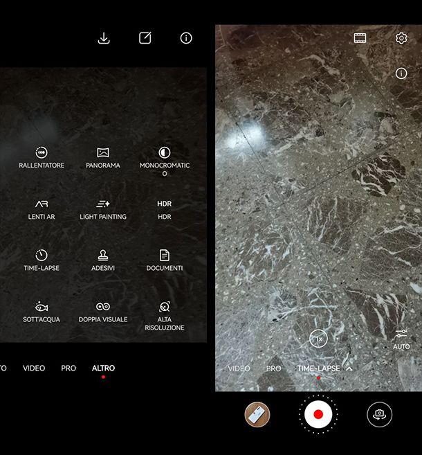 Come fare time-lapse con Android HUAWEI