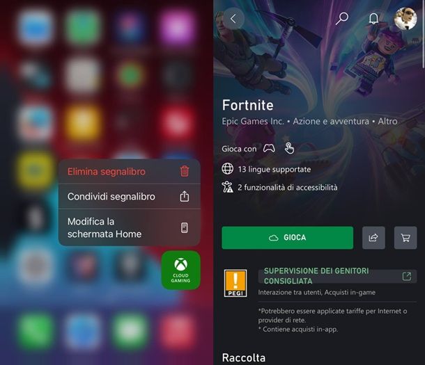 Fortnite Xbox Cloud Gaming iPhone