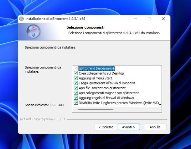 Installazione qBitTorrent per Windows