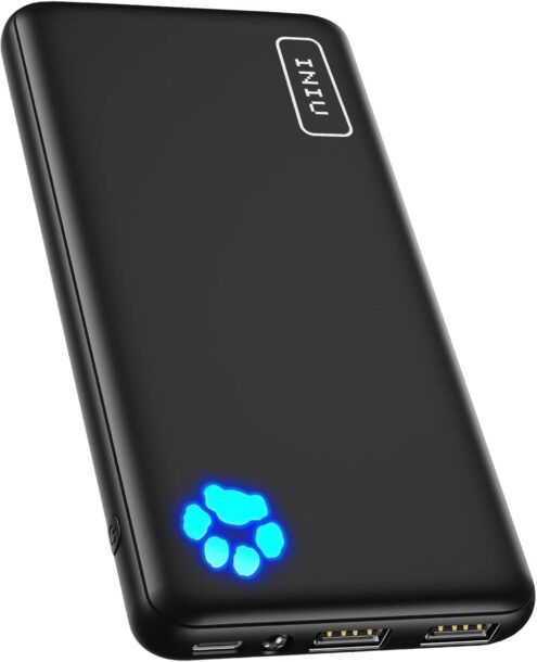 Mini Power Bank 6000mah, caricabatterie per telefono da tavolo con micro  cavo di tipo C, batteria di ricambio esterna portatile per iphone 14,  Samsung, Xiaomi