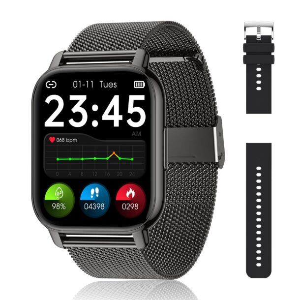 Acquista 2023 Smart Watch personalizzato quadrante dell'orologio chiamata  vocale smartwatch uomo sportivo fitness tracker orologio intelligente da  donna