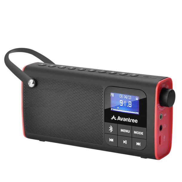 Radio portatile Mini Fm / am Radio digitale stereo con cavo Radio