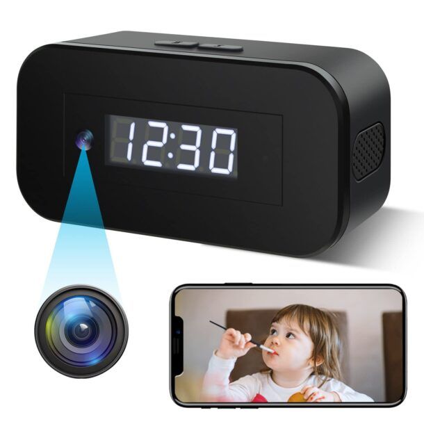 Mini telecamera spia, telecamera spia magnetica wireless hd, wifi, lunga  durata della batteria, telecamera interna con visione notturna e rilevatore