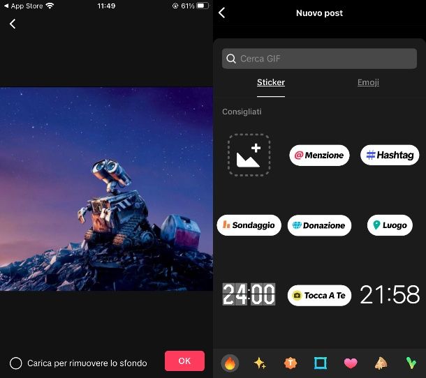 Come creare sticker TikTok iPhone